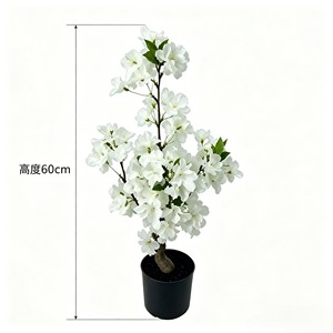 Rama floral de sakura en colores pastel suaves y ensueñadores con pétalos esponjosos en capas para decoración de eventos, escaparates, interiores de hogar, estilo romántico y natural. - Product Image 2