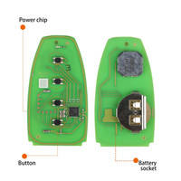 1PCS XSFO02EN Clé Intelligente Universelle Série XM38 4 Boutons