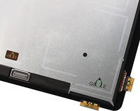 شاشة LCD جديدة مع لوحة لمس رقمية لجهاز مايكروسوفت سيرفس جو 2 1901، قطعة بديلة للشاشة للاستخدام التجاري
