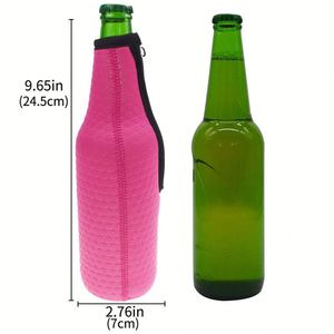 Neoprene Insulated <b>Cooler</b> Covers Sleeves for Standard 12oz Long <b>Neck</b> Beer Bottles Custom Logo Welcome Gifts Creative Design - Product Image 3