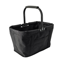 Panier de courses en tissu Oxford renforcé double face, design pliable portable, pour l'épicerie, les légumes, les courses au supermarché, 18+ Made