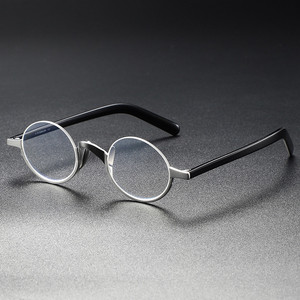 <span class=keywords><strong>Lunettes</strong></span> <span class=keywords><strong>rondes</strong></span> en acétate <span class=keywords><strong>Lennon</strong></span> pour hommes et femmes, faites à la main, super légères, petite monture, style rétro, pour haute myopie, semi-cerclées - Product Image 1