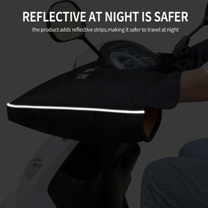 Gants de moto imperméables de haute qualité pour guidon, protège-mains pour cyclomoteur et scooter, pour la conduite hivernale, plus chauds - Product Image 5