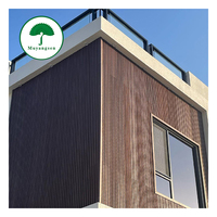 Muestra Gratuita de Panel de Revestimiento de Pared de Compuesto de Plástico y Madera de Color Café Marrón, Resistente a los Rayos UV, para Privacidad en Patios y Paredes Exteriores