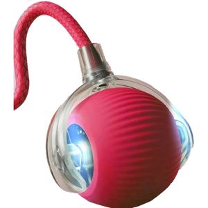 USB Rechargeable ABS <b>Smart</b> Teaser Ball with Tassel Stick Automated Self-Rotating Rolling Ball for Indoor Cats Training and Play - Product Image 1