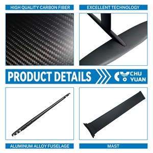 Hidroala de Carbono Serie 01 de Alta Dureza, Resistente al Desgaste, para Tabla de Surf con Bomba de Aire - Product Image 4