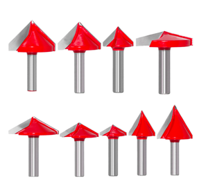 YUFU Fraise de gravure en carbure à double fond 6 mm, 2 dents, personnalisable, pour routeur CNC, outils de travail du bois, ODM OEM, 55HRC, fraisage - Product Image 2