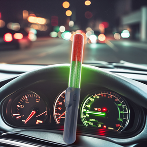 Wiederaufladbarer LED-Verkehrsstab mit Alkoholtester LCD-Anzeige IP65 Wasserdicht Multifunktions-Sicherheitskontrolle - Product Image 5