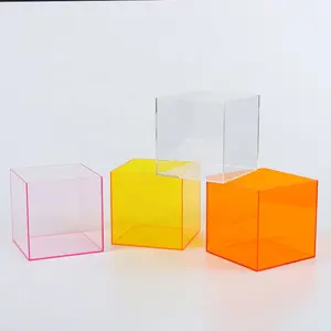 Acrylic 5 Surface Box Acrylic Display Box Wholesale Transparent Acrylic Storage Display Box With Lid Transparent