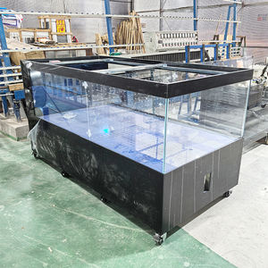 Op maat gemaakte 800L vismarkt/supermarkt/groentemarkt <span class=keywords><strong>aquarium</strong></span> met wielen - Product Image 2