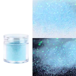 Venta al por mayor 10g PET Arco Iris holográfico brillo en polvo botellas para uñas suministros artesanía decoraciones festivas Navidad 1kg - Product Image 2