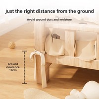 Trendiges, erhöhtes, waschbares Hundebett aus Massivholz, umweltfreundliches orthopädisches Haustier-Sofa für kleine und große Hunde, für drinnen, alle Jahreszeiten, individuell anpassbar