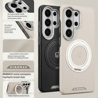 Étui de téléphone en cuir PU magnétique de qualité supérieure pour Samsung S26 S23 S24 Ultra S25 Plus avec protection à 360° °   Support rotatif pour anneau de fixation avec coque de protection