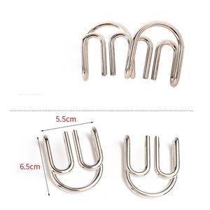 HY7 desbloqueo Kongming inteligente Luban para bloqueo rompecabezas Zinc Metal nueve Anillos vinculados juguete educativo para niños - Product Image 1