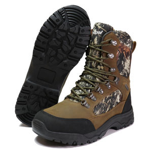 OEM ODM personnalisé de haute qualité en cuir véritable imperméable mi <span class=keywords><strong>chasse</strong></span> <span class=keywords><strong>bottes</strong></span> en caoutchouc pour hommes imperméable Camouflage <span class=keywords><strong>bottes</strong></span> tactiques pour hommes - Product Image 4