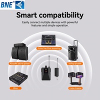 Harga Diskon Mikrofon Lavalier Universal 2 Kanal W15-2L Pro UHF Nirkabel untuk Gereja, Pengajaran, Konferensi