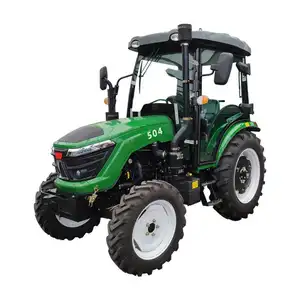 China 50hp lawn mower 4x4 small tractor with front end loader backhoe kubota tractors trucks agriculture mini farm tractor