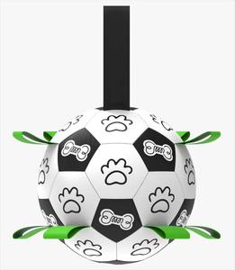 Giocattoli Interattivi Resistenti per Cani, Pallone da Calcio con Cinghie e Design a Impronta di Zampa, Vendita all'Ingrosso - Product Image 4