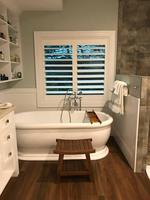 Volets de plantation en PVC imitation bois pour intérieur, stores de fenêtre imperméables et résistants aux UV, sur mesure