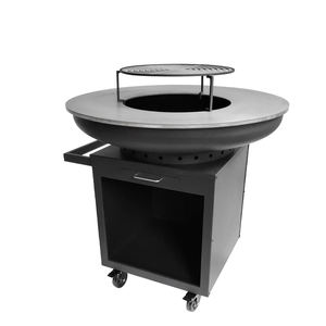 Nueva Plancha de Jardín Fácil de Mover para <span class=keywords><strong>Barbacoa</strong></span>, de Acero al Carbono Negro, Parrilla Grande para Asar - Product Image 1