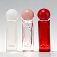 Flacon de parfum en verre personnalisé de luxe 10ml 30ml 50ml, vaporisateur rectangulaire avec emballage en boîte