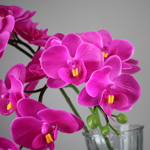 Orquídea Rosa Artificial, Rama Floral de Seda Hecha a Mano, Realista, para Decoración de Bodas, Hogar y Eventos - Product Image 4