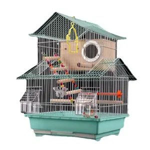 Bird Cage Indoor Outdoor Breeding Multifunction Parrots Metal Large Nests Macaw Cockatiel Birds Nest Supplies
