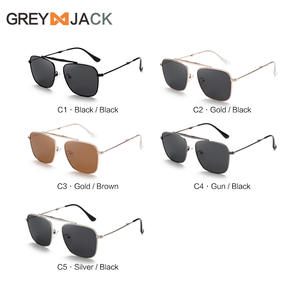 Gafas de Sol Plegables Estilo TikTok, Marco Metálico Negro, Polarizadas UV400, Unisex, Moda Urbana - Product Image 2