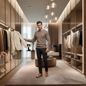 <span class=keywords><strong>Cabina</strong></span> <span class=keywords><strong>Armadio</strong></span> di Lusso Italiana su Misura con Doppia <span class=keywords><strong>Anta</strong></span> <span class=keywords><strong>Scorrevole</strong></span> in Vetro e MDF per Arredamento Camera da Letto - Product Image 3