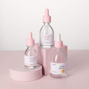 Frasco cuentagotas de aceite esencial de vidrio rosa de alta calidad 30ml 50ml 100mL Estilo farmacéutico Logotipo personalizable y tapa de rosca - Product Image 4