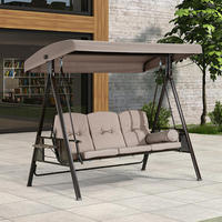 Chaise suspendue moderne à double fer Balançoire en plein air pour balcon et patio pour hamac à bascule extérieur pour villa, cour, hôtel et jardin