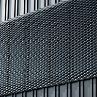 Panel de Revestimiento Antideslizante de Malla Metálica Expandida Galvanizada, Patrón de Diamante de Alta Resistencia para Plataformas de Acceso Industrial