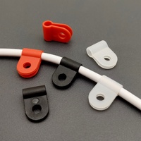 Attaches-câbles en nylon de type R, 4 mm, en plastique, pour la gestion des câbles