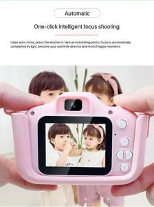 Câmera Digital com Design de Rosto de Gatinho para Meninas e Meninos, Tela Full HD de 2.0\", Foco Fixo, Sensor CMOS de Ângulo Lateral de 180°, MicroSD de 32G Integrado - Product Image 4