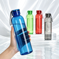 Bouteille d'eau en verre borosilicate coloré de qualité supérieure, personnalisée, 500 ml (16 oz), pour infusion à froid, avec bouchon en plastique et poignée de transport en silicone
