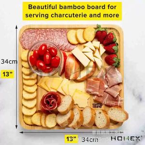 Pengzhan Wooden Charcuterie Board <b>Set</b> With <b>Cheese</b> <b>Knives</b> For Party Serving - Product Image 4