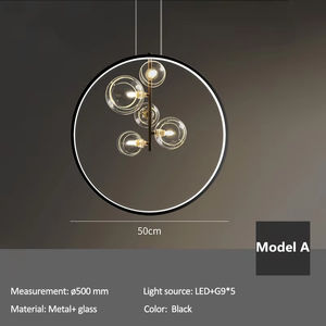 Lámpara colgante de hierro de estilo industrial simple Luz ajustable de estilo <span class=keywords><strong>juvenil</strong></span> Accesorio de iluminación de diseño retro - Product Image 5