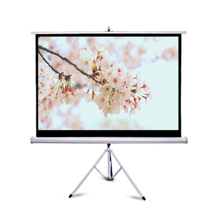 72 84 92 100 110 Pantalla de proyección de trípode portátil para interiores y exteriores de 120 pulgadas para películas u oficinas - Product Image 2