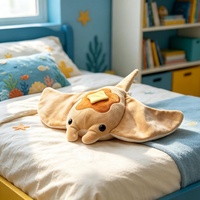 Peluche personnalisée Raie Manta, Adorable Animal Marin en Peluche, Jouets en Peluche Doux Personnages Océaniques, Vente en Gros, Fabricant OEM ODM Personnalisé