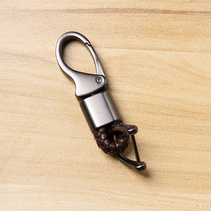 Promotional <strong>Car</strong> Gifts Key Fob Keychains PU Leather Carabiner Keychain with D-Ring and <strong>Eagle</strong> Beak Buckle Custom <strong>Logo</strong> Option - Product Image 5