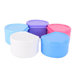 กล่องอาบน้ําทันตกรรมจัดเก็บฟันปลอมฟันปลอมถ้วยทําความสะอาดพร้อมตะกร้ากรอง - Product Image 4