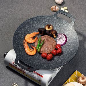 Sartén Portátil Antiadherente de Hierro Fundido, Parrilla Personalizada para Camping y Barbacoa, Sartenes Multifuncionales para Barbacoa Coreana - Product Image 2