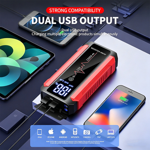Démarreur de voiture 12V 1200A 20000mAh, écran numérique et lumière SOS intégrée, charge Type-C - Product Image 6