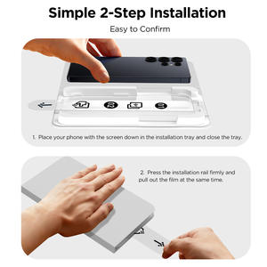 Protector de Pantalla Antigravedad con Caja Mágica para Eliminar el Polvo, Kit de Fácil Instalación, Cristal Templado 9H para Samsung S26 S25 S24 Ultra - Product Image 4