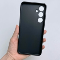 Nouvelle coque de téléphone noire mate en TPU souple de 1,5 mm antichoc pour Samsung Galaxy S24 FE S24 Ultra