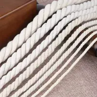 Twisted Cord Twisted Factory Price 3mm-30mm Color White Braided Twisted Macrame Cotton Rope Cord For DIY Craft/ Wall Decoration