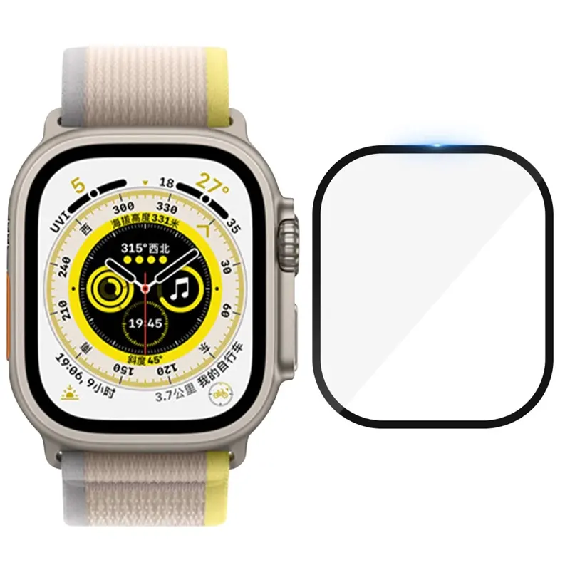 49mm 41mm 45mm Schutzhülle mit vollständiger Abdeckung Film Smart Watch Displays chutz folien aus gehärtetem Glas für Apple Watch Ultra 8 7 SE