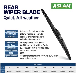 ใบปัดน้ำฝนหลังรถยนต์แบบเงียบไร้รอยต่อ ขายตรงจากโรงงาน Aslam - Product Image 3