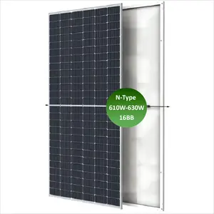 Çin fabrika doğrudan güneş enerjisi panelleri N tipi 610w 615w 620w 625w 630w GÜNEŞ PANELI plaka sera için