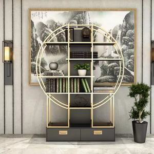 Estantería Nórdica de Hierro Forjado, Estante de Metal de Lujo Ligero, Biombo Divisor de Espacios para el Hogar, Expositor de Cosméticos y Arte de Uñas - Product Image 3